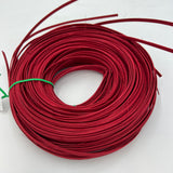 Christmas Red - 1/4" Flat - Dyed Reed (1/2 lb coil)