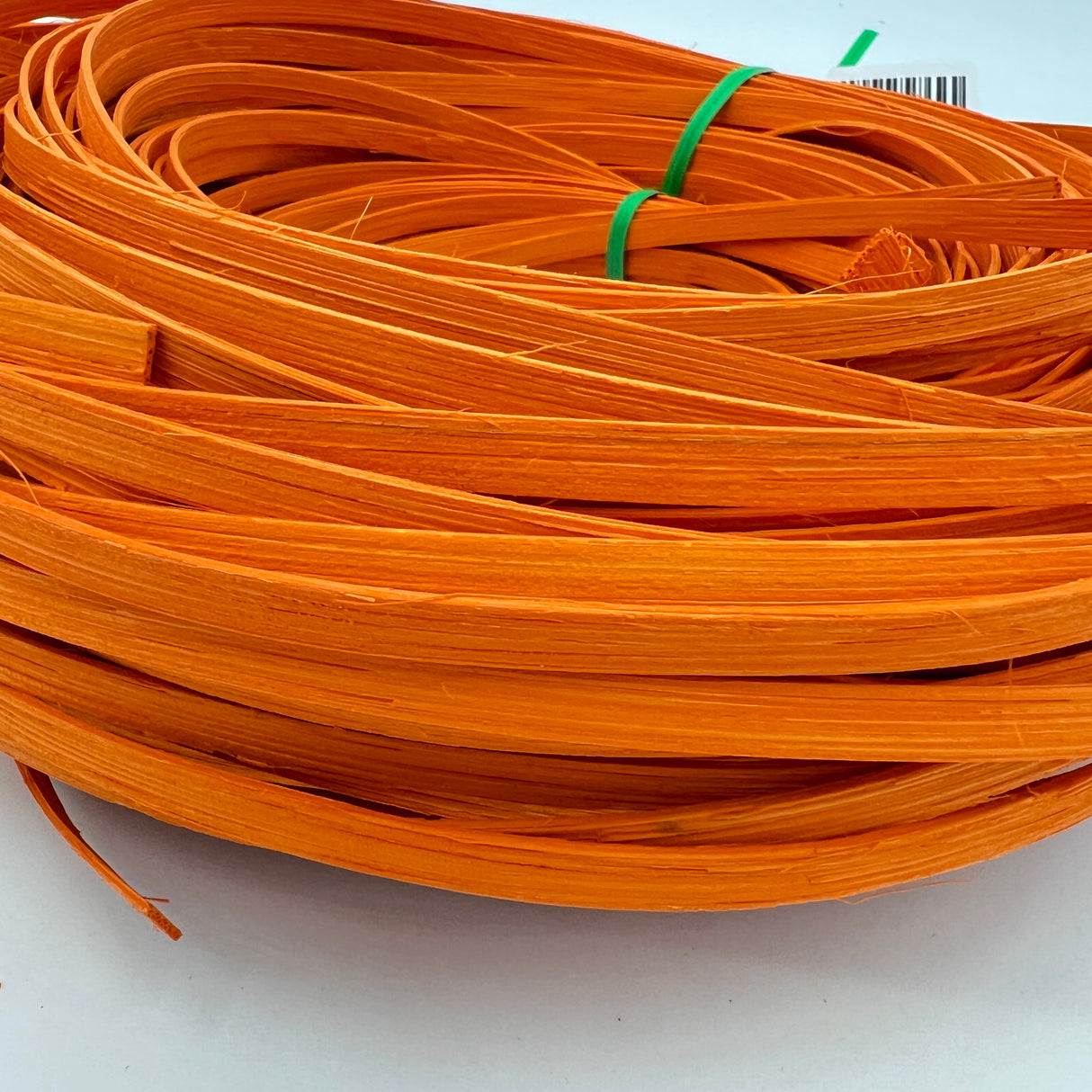 Sunshine Orange - 1/4" Flat - Dyed Reed (1/2 lb coil)