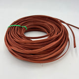 Rust Brown - 1/4" Flat - Dyed Reed (1/4 lb coil)