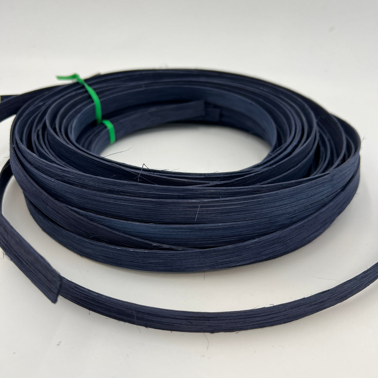 Navy - 1/2" Flat - Dyed Reed (1/2 lb coil)