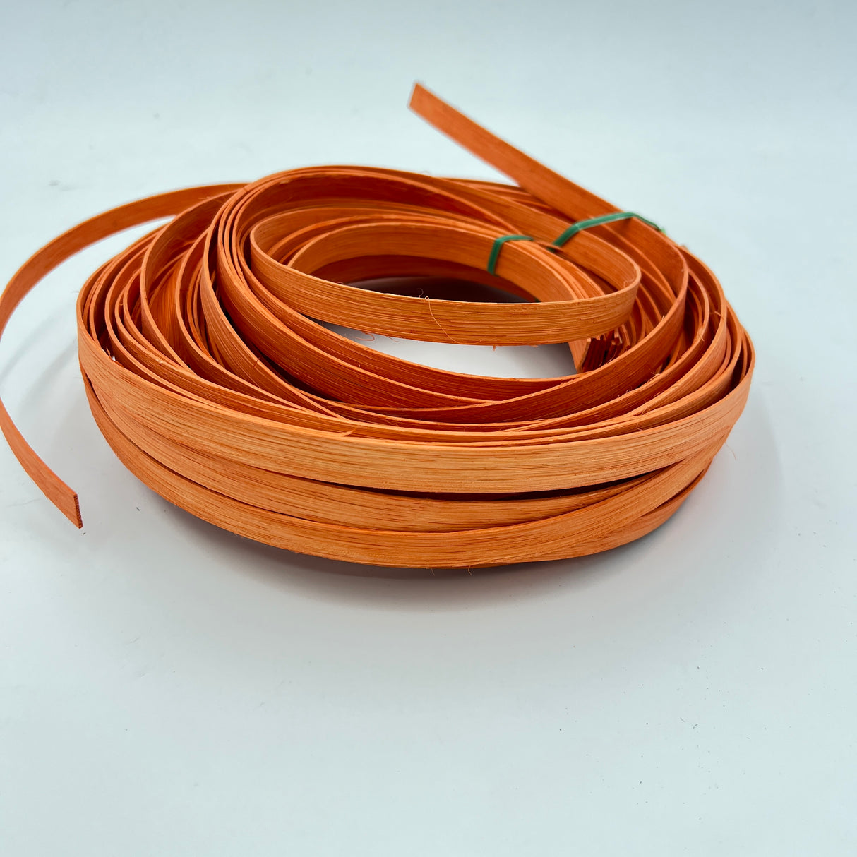 Peach - 1/2" Flat - Dyed Reed (1/2 lb coil)