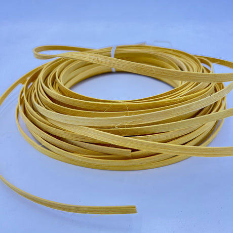 Lemon Yellow - 1/4" Flat - Dyed Reed (1/4 lb coil)