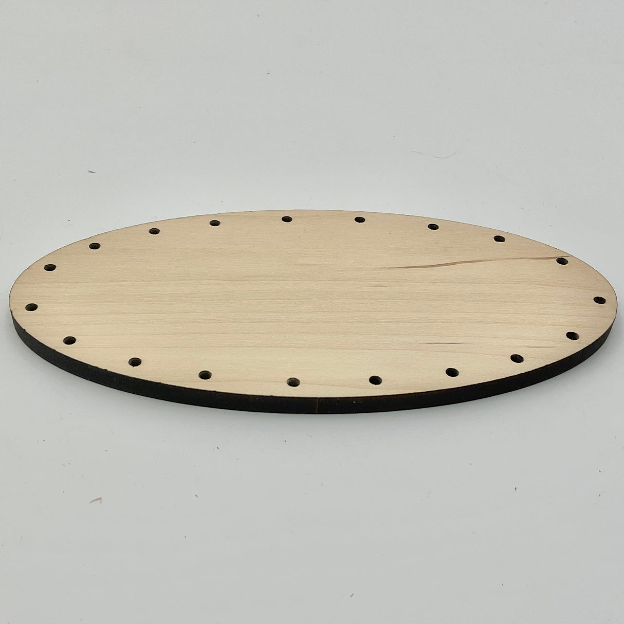 3" x 6" Oval Drilled Base with 19 Holes