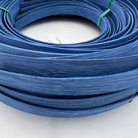 Royal Blue - 1/2" Flat - Dyed Reed (1/2 lb coil)