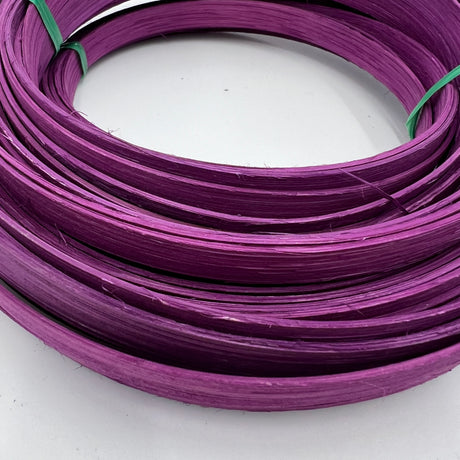 Orchid - 3/8" Flat - Dyed Reed (1/4 lb coil)