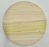 10" Round Double-Slotted Hardwood Base