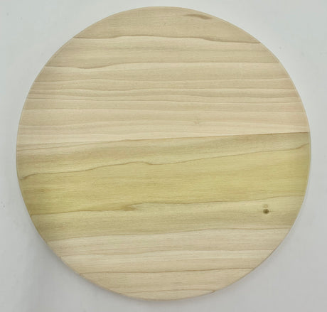10" Round Double-Slotted Hardwood Base