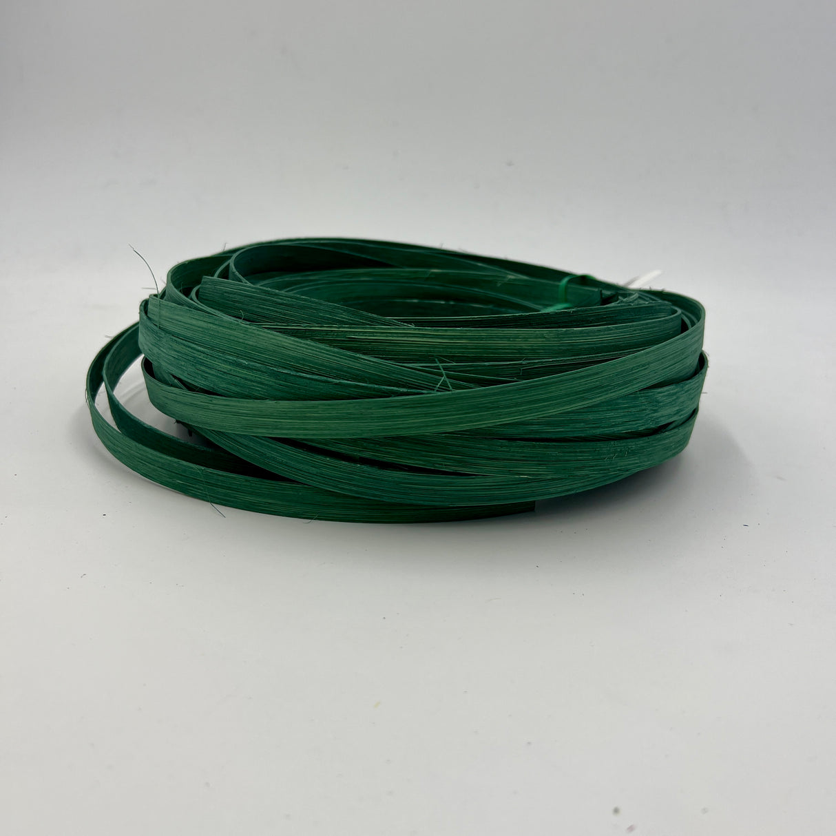 Jade Green - 1/2" Flat - Dyed Reed (1/2 lb coil)