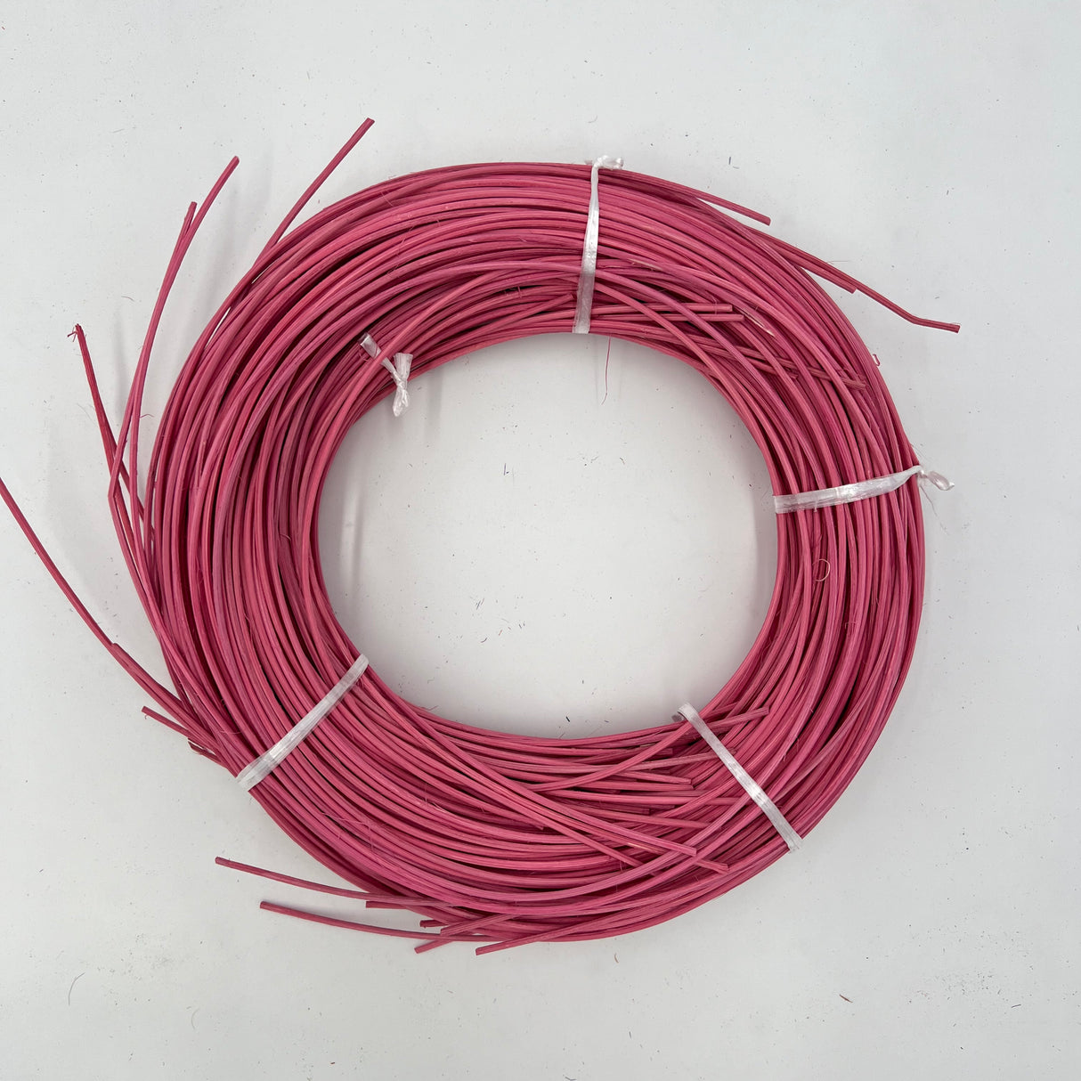 Rose Pink - #3 Round - Dyed Reed (1/2 lb coil)