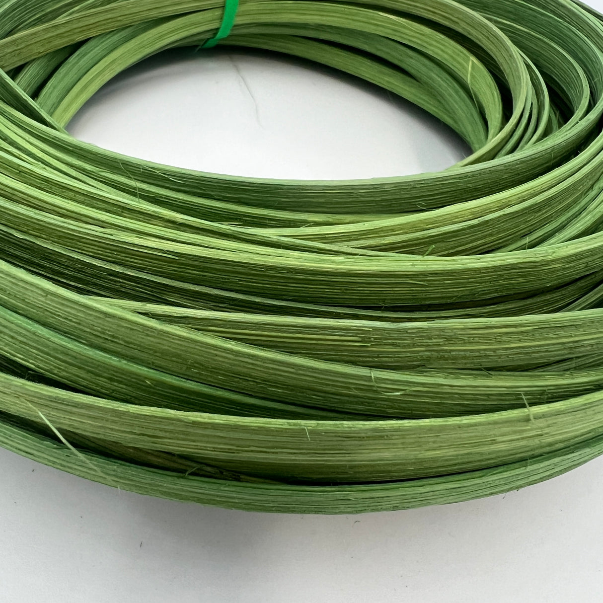 Apple Green - 1/4" Flat - Dyed Reed (1/4 lb coil)