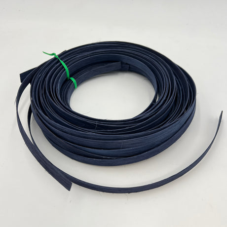 Navy - 1/2" Flat - Dyed Reed (1/2 lb coil)