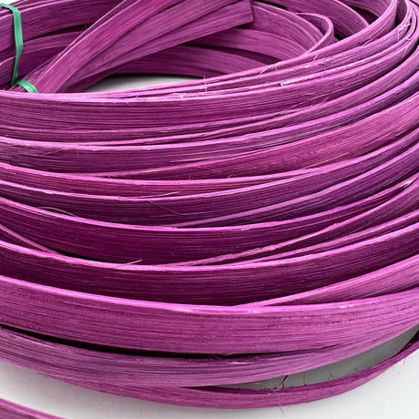 Orchid - 3/8" Flat - Dyed Reed (1/2 lb coil)