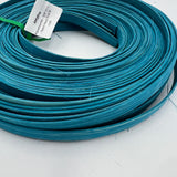 Aquamarine - 3/8" Flat - Dyed Reed (1/4 lb coil)