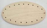 3" x 6" Oval Drilled Base with 21 Holes