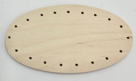3" x 6" Oval Drilled Base with 21 Holes