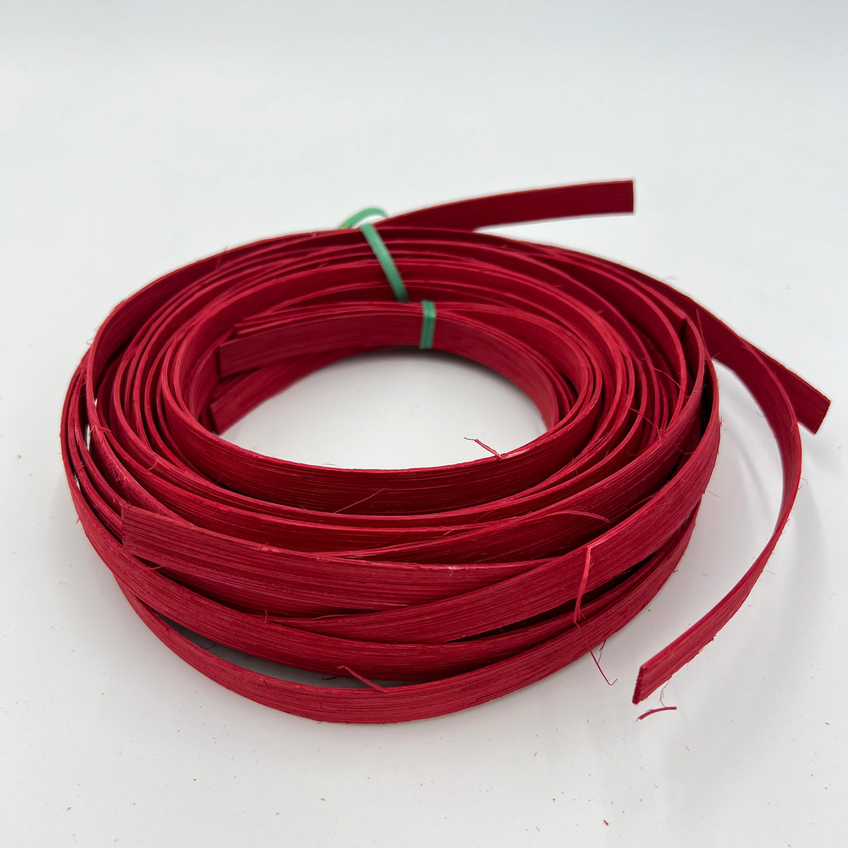Christmas Red - 1/2" Flat - Dyed Reed (1/4 lb coil)