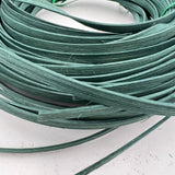 Hunter Green - 1/4" Flat - Dyed Reed (1/4 lb coil)