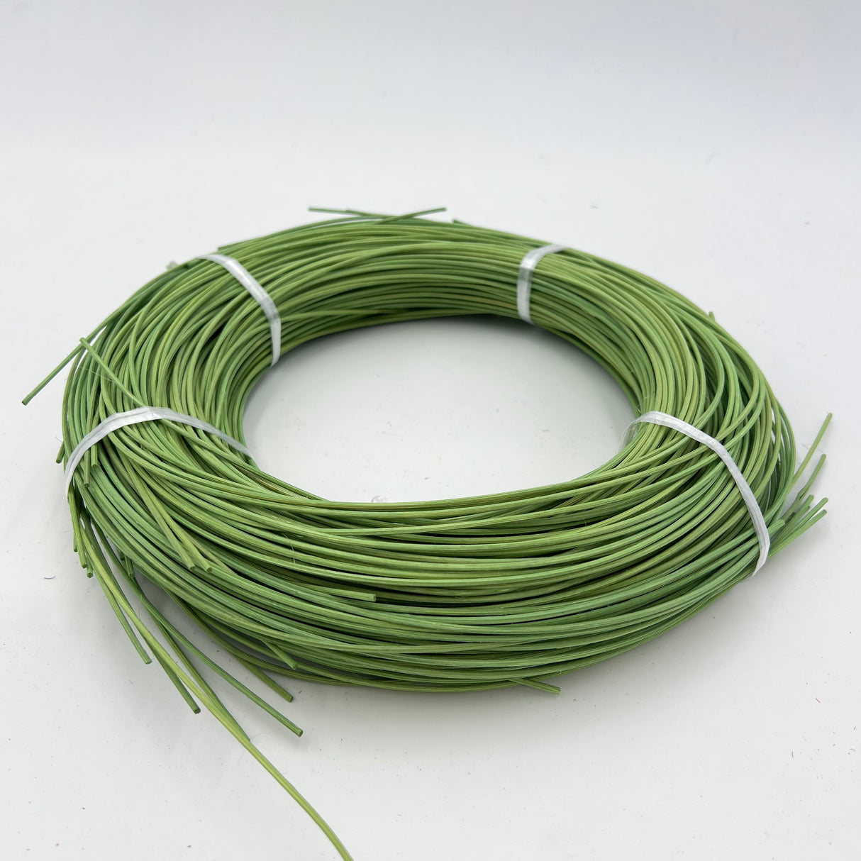 Apple Green - #2 Round - Dyed Reed (1/2 lb coil)