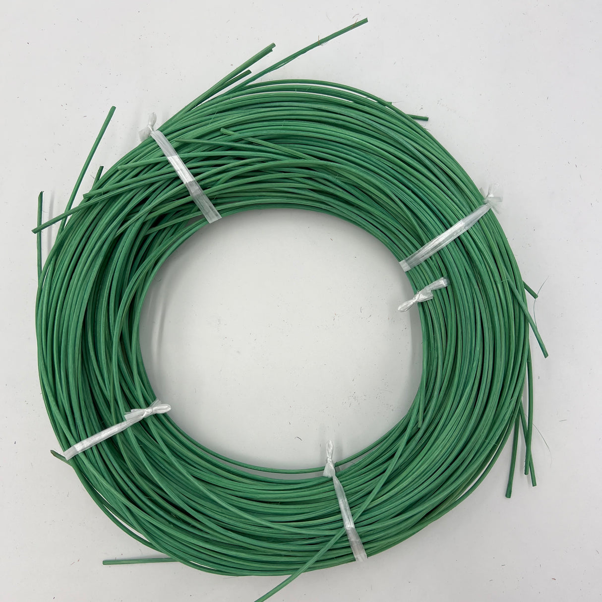 Kelly Green - #3 Round - Dyed Reed (1/2 lb coil)