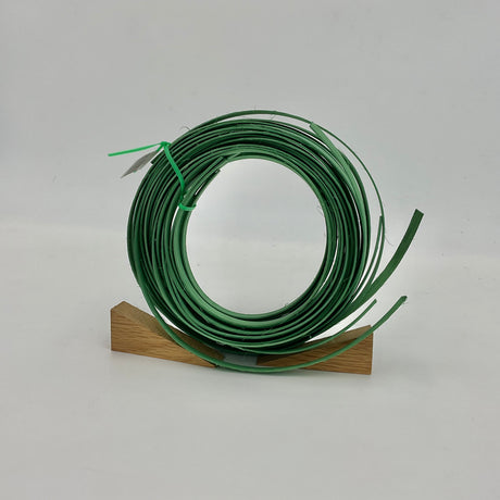 Kelly Green - 3/8" Flat - Dyed Reed (1/4 lb coil)