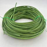 Apple Green - 1/4" Flat - Dyed Reed (1/2 lb coil)