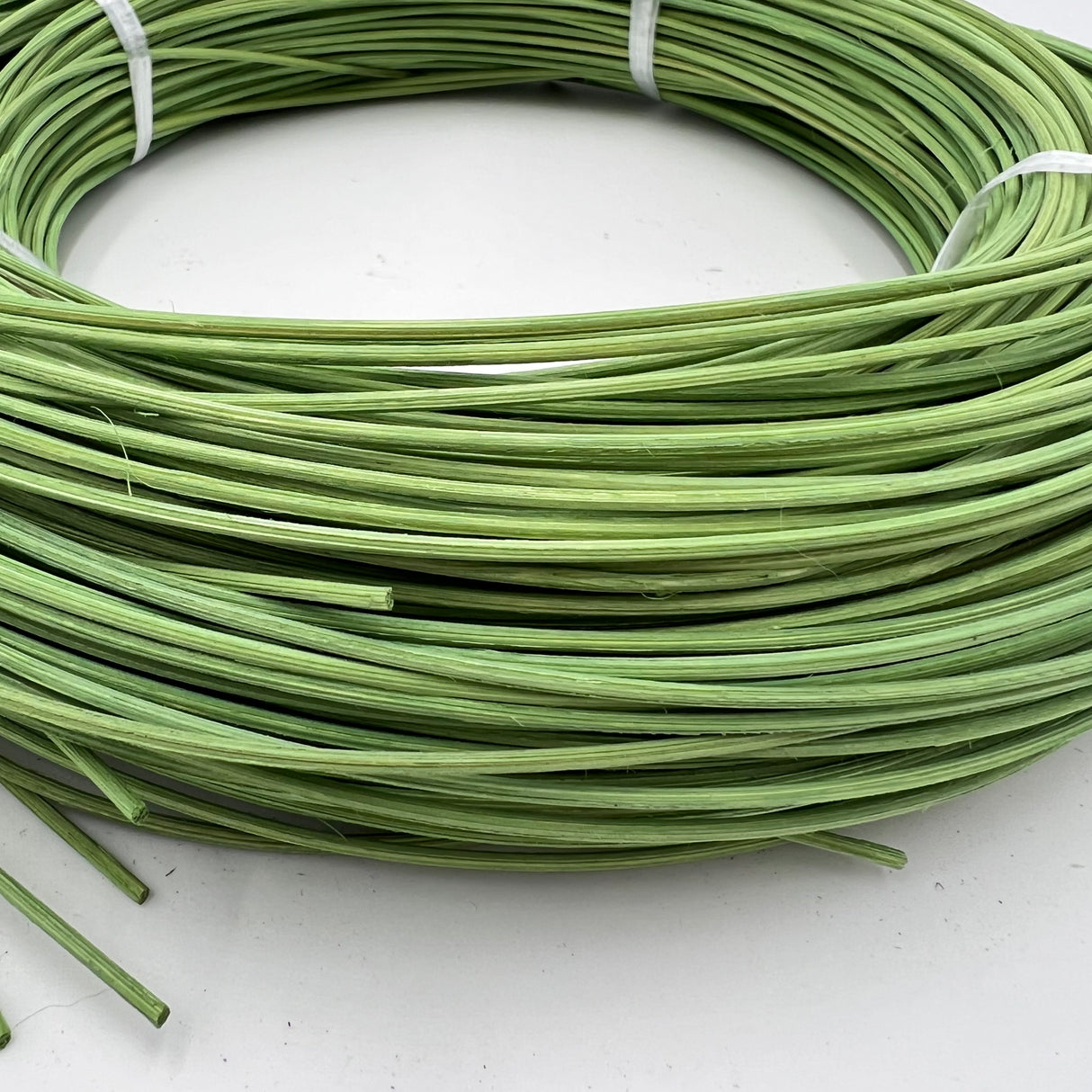 Apple Green - #2 Round - Dyed Reed (1/2 lb coil)