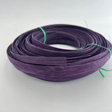 Plum - 3/8" Flat - Dyed Reed (1/4 lb coil)