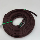 Chocolate - 1/2" Flat - Dyed Reed (1/4 lb coil)