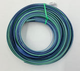 Mediterranean - 3/8" Flat - Variegated/Space Dyed Dyed Reed (1/4 lb coil)