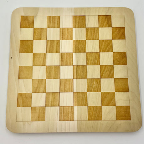 10.5" Checkboard Hardwood Lid with Lip