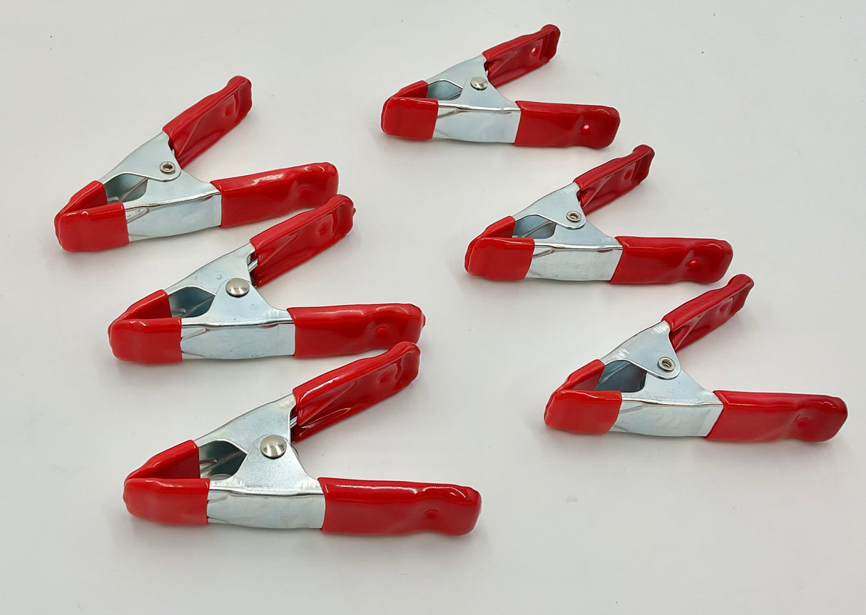 Large 4 inch Spring Clamps - 6 per package