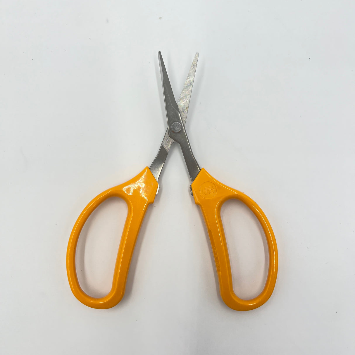 Japanese ANGLED SHORT BLADE Scissor (Orange Handle)