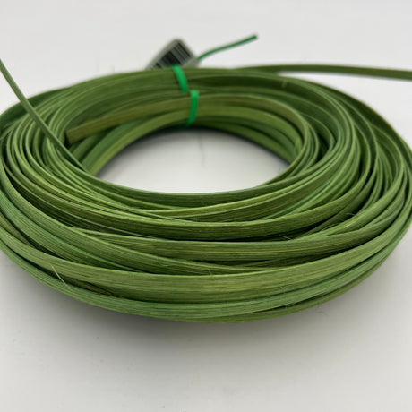 Apple Green - 1/4" Flat - Dyed Reed (1/4 lb coil)