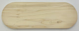 5" x 14" Oblong Slotted Hardwood Base