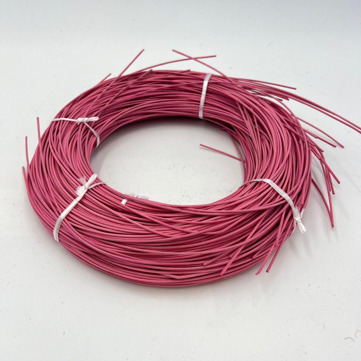 Rose Pink - #2 Round - Dyed Reed (1/2 lb coil)