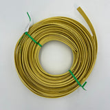 Lemon Yellow - 3/8" Flat - Dyed Reed (1/4 lb coil)