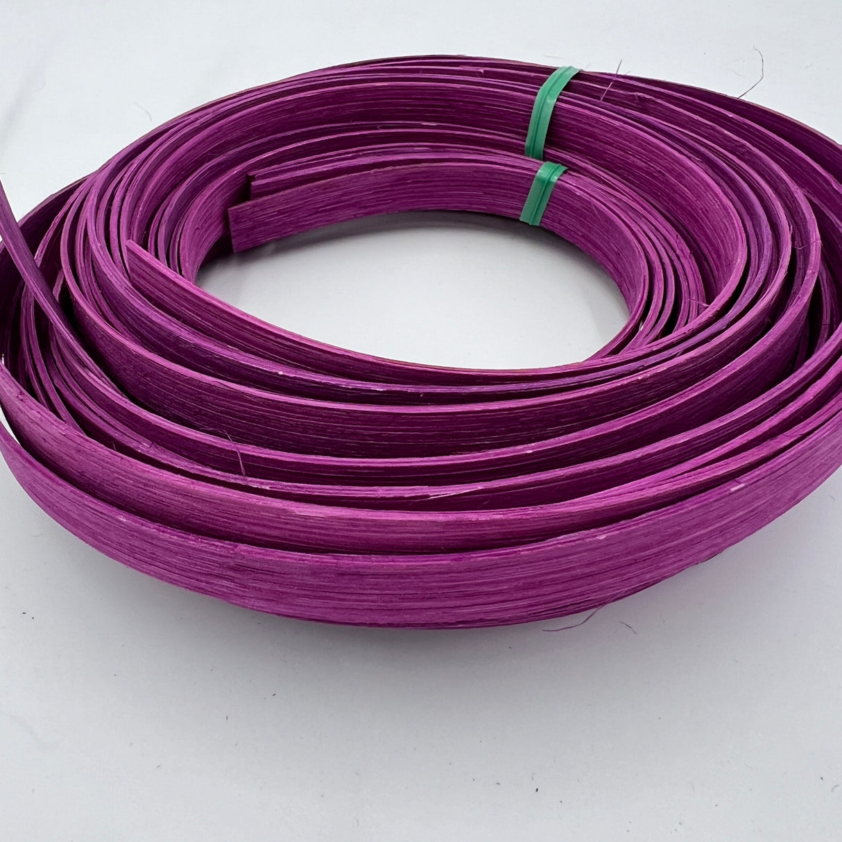 Orchid - 1/2" Flat - Dyed Reed (1/4 lb coil)