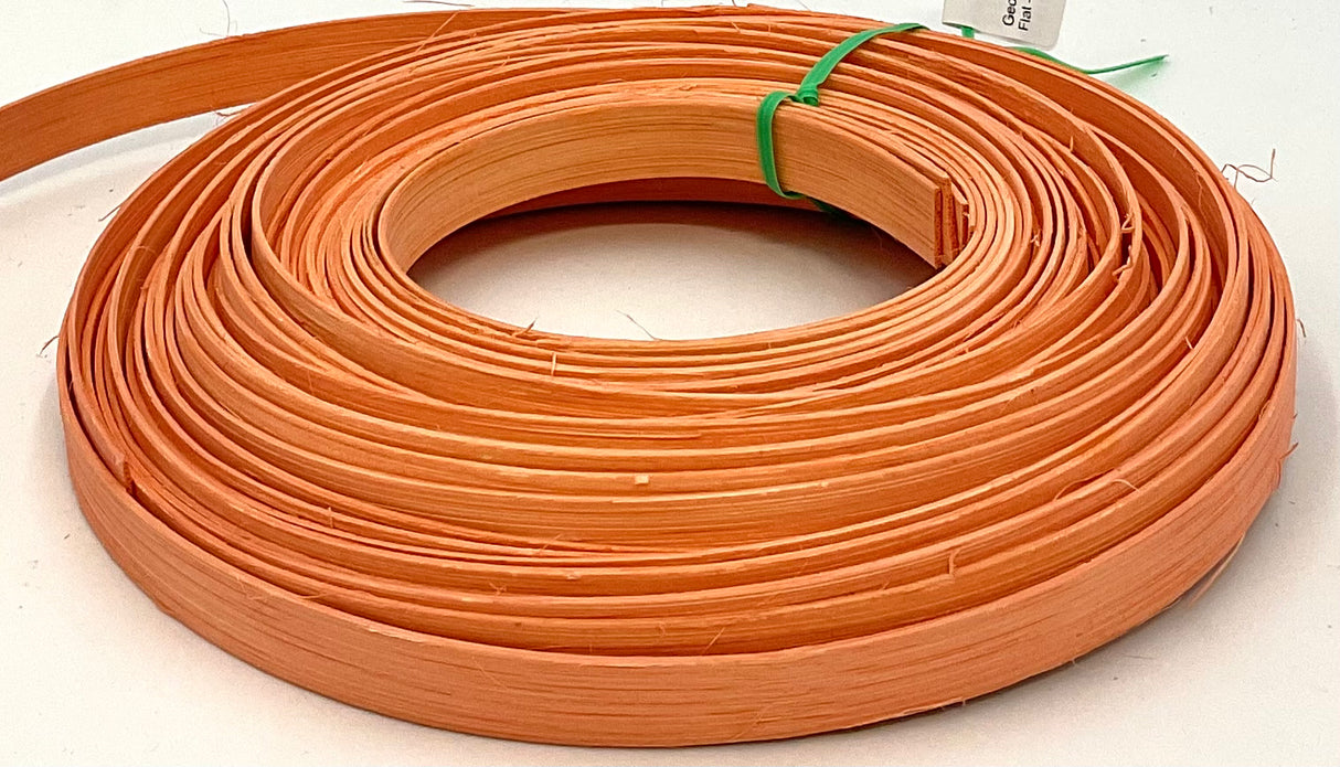 Georgia Peach - 1/2" Flat - Dyed Reed (1/4 lb coil)