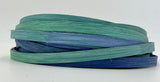 Mediterranean - 3/8" Flat - Variegated/Space Dyed Dyed Reed (1/4 lb coil)