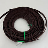 Chocolate - 1/2" Flat - Dyed Reed (1/2 lb coil)