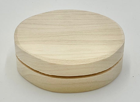 2.5" Round Slotted Hardwood Base