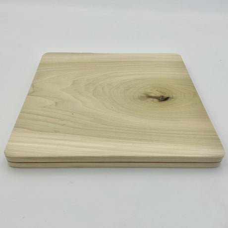 10" Square Slotted Hardwood Base