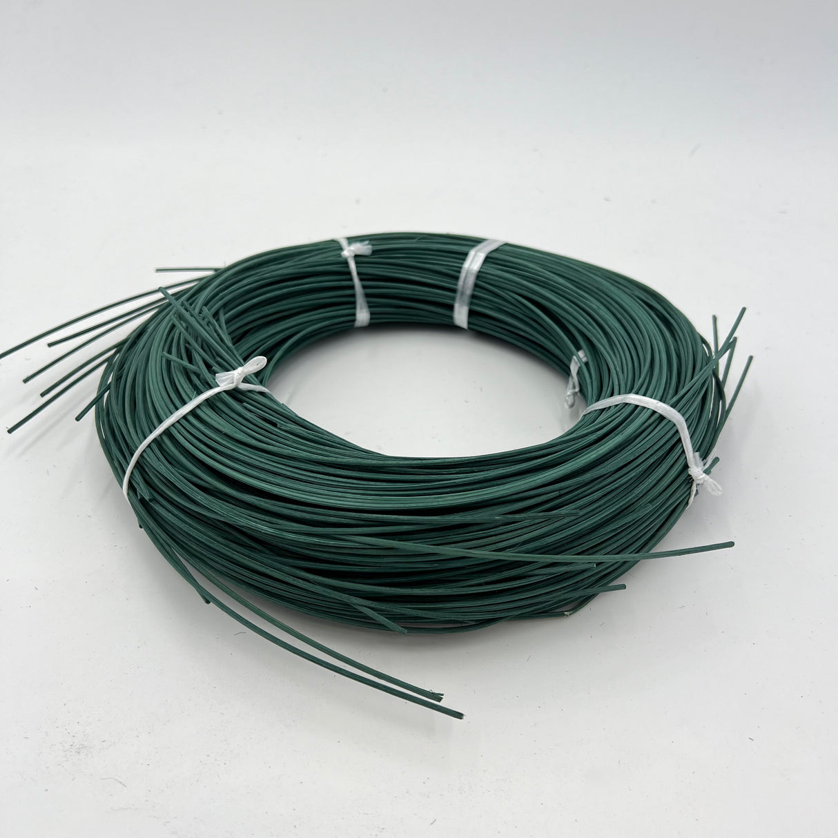 Hunter Green - #2 Round - Dyed Reed (1/2 lb coil)