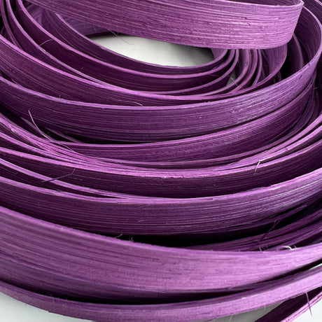 Lilac - 1/2" Flat - Dyed Reed (1/2 lb coil)