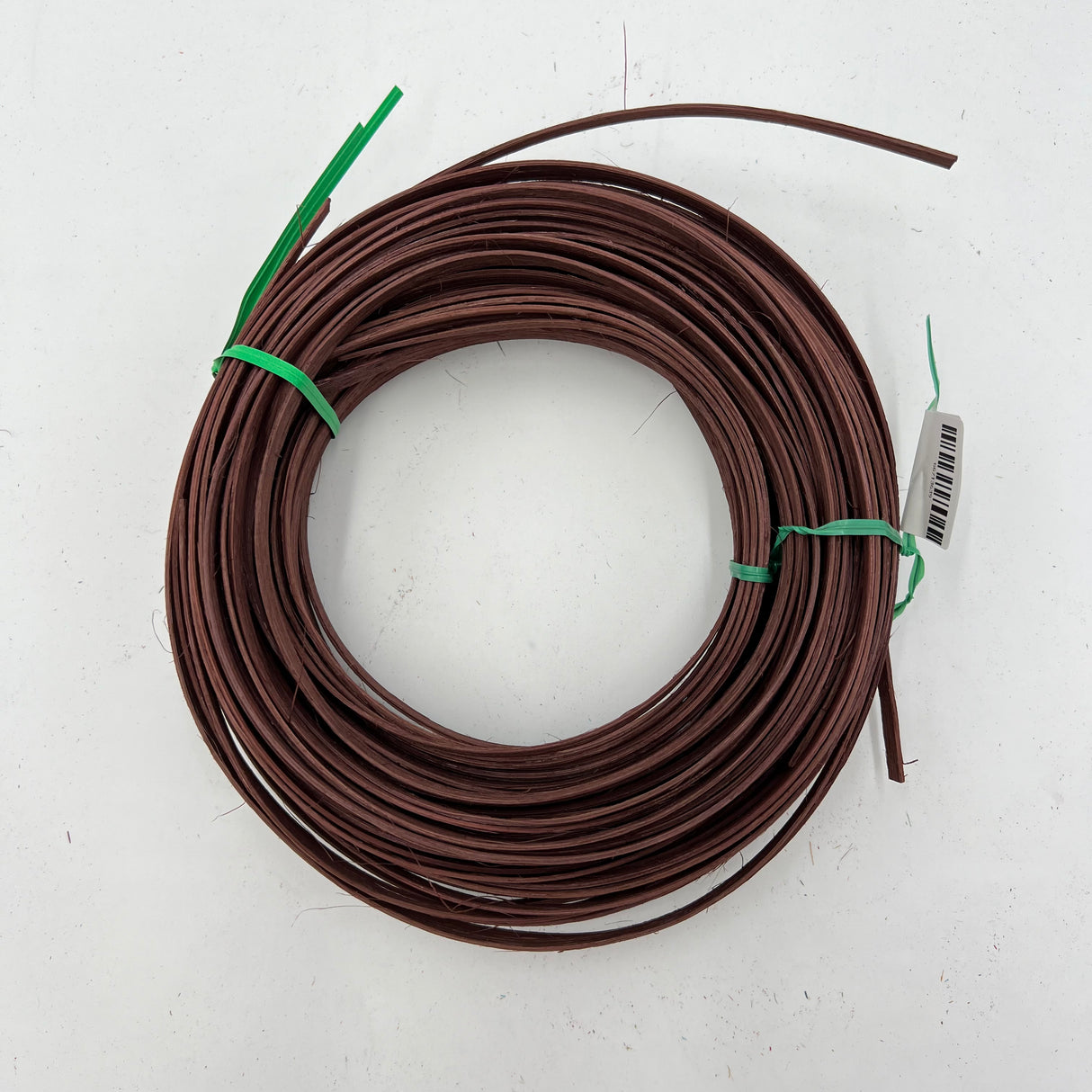 Cocoa Brown - 1/4" Flat - Dyed Reed (1/4 lb coil)