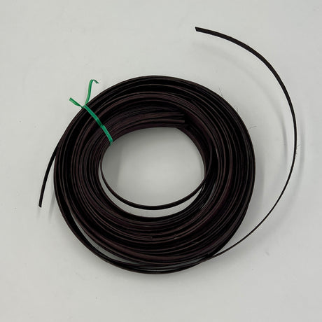 Dark Brown - 3/8" Flat - Dyed Reed (1/2 lb coil)