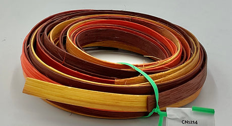 Cornucopia - 1/2" Flat - Variegated/Space Dyed Dyed Reed (1/4 lb coil)