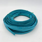 Aquamarine - 1/2" Flat - Dyed Reed (1/2 lb coil)