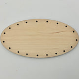 3" x 6" Oval Drilled Base with 19 Holes
