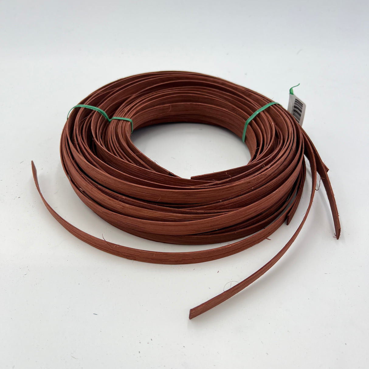 Rust Brown - 1/2" Flat - Dyed Reed (1/2 lb coil)